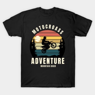 Motorcross Adventure Mountain Biker T-Shirt